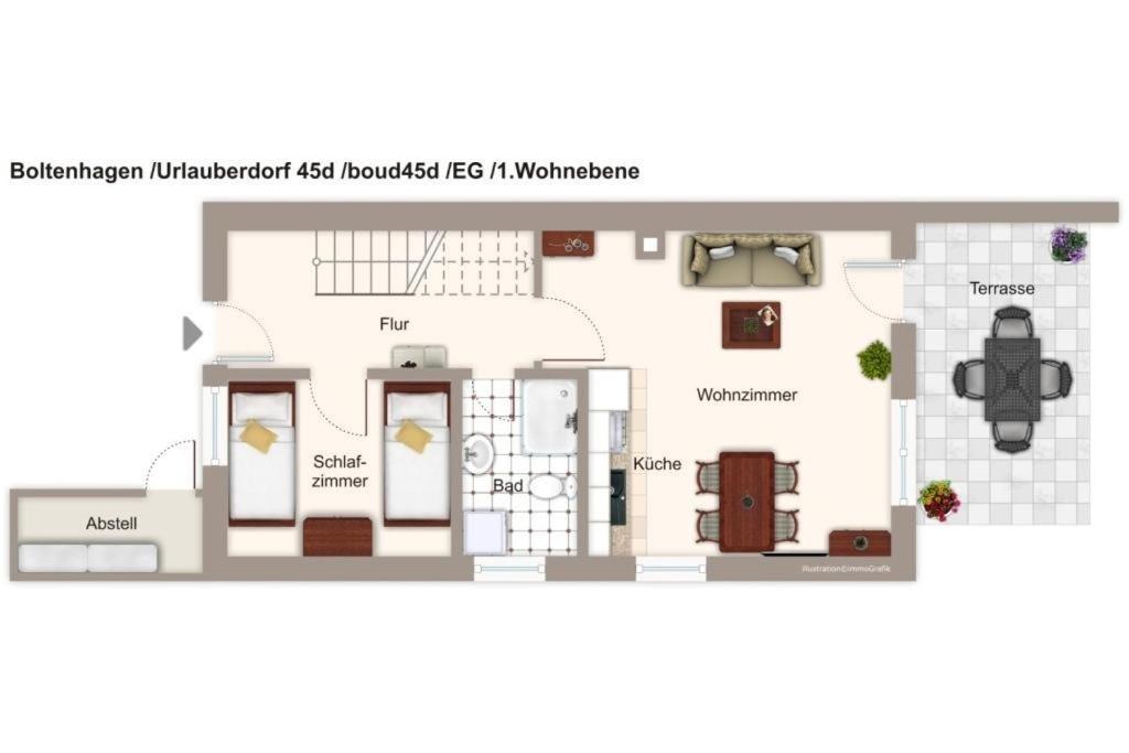 Вилла Urlauberdorf Urlauberdorf 45D Больтенхаген Экстерьер фото